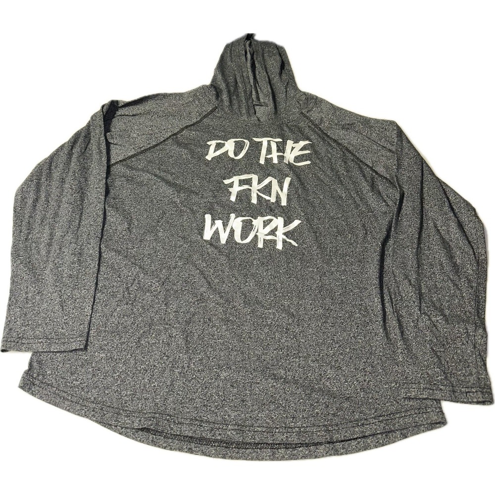 Do The Work Gray Men's Size‎ XL Hoodie Workout Kettle Bell